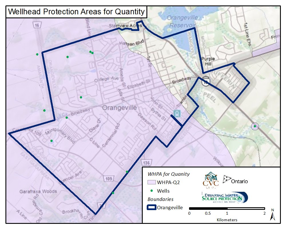 Vulnerable Areas Town of Orangeville